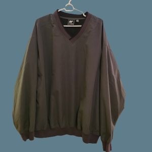 *NWOT White Bear Microfiber Windshirt Pullover Long Sleeve V-Neck Golf